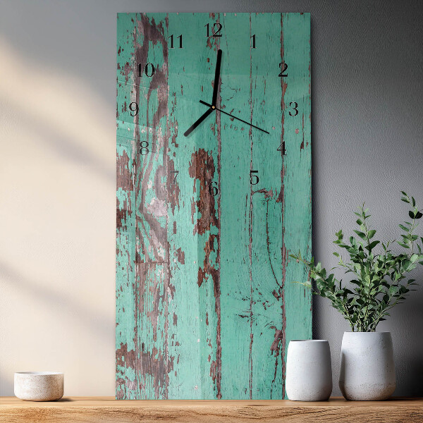 Vertikale Uhr Holzwand