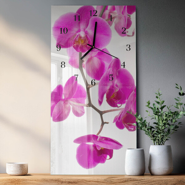 Vertikale Uhr Orchideen