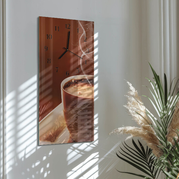 Vertikale Uhr Kaffee