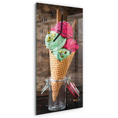 Vertikale Uhr Eis