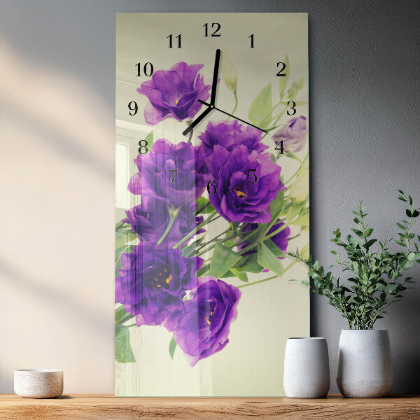 Vertikale Uhr Blumen