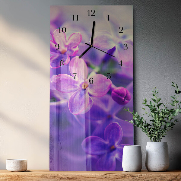 Vertikale Uhr Blumen