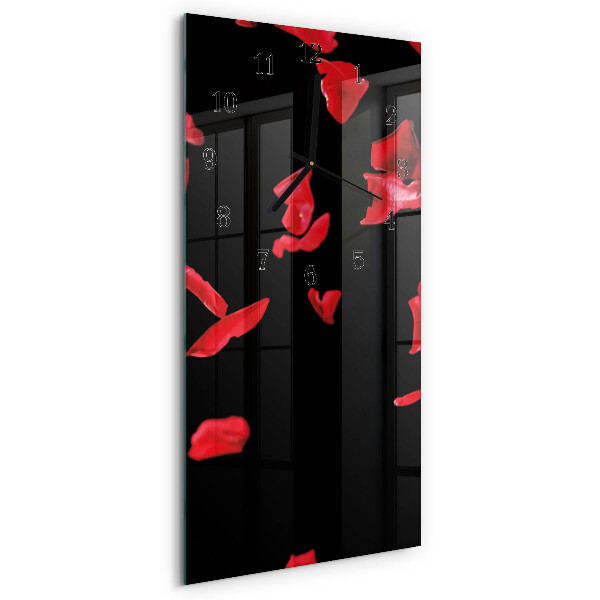 Vertikale Uhr Rosenblätter