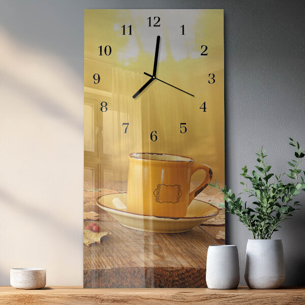 Vertikale Uhr Tasse