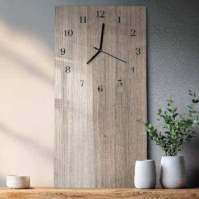 Vertikale Uhr Holz