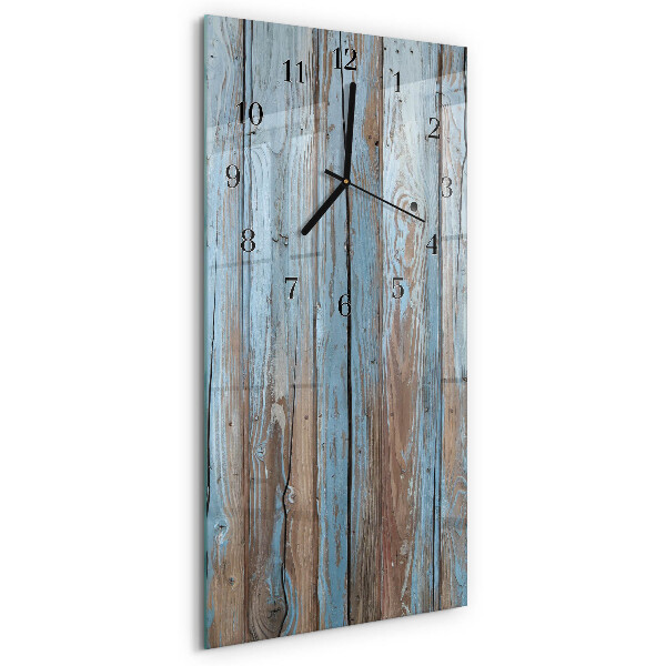 Vertikale Uhr Holz