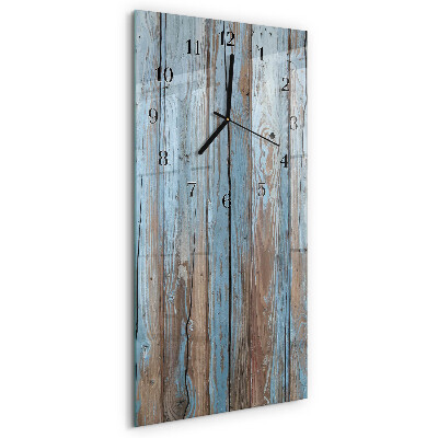 Vertikale Uhr Holz