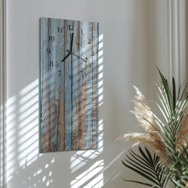 Vertikale Uhr Holz