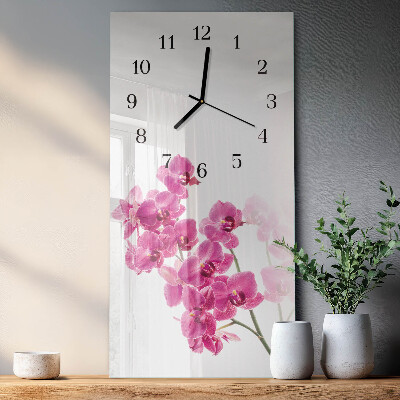 Vertikale Uhr Orchideen