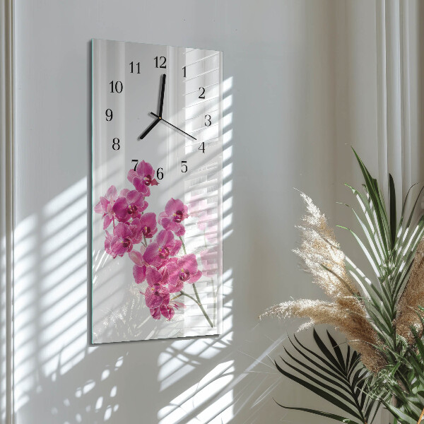 Vertikale Uhr Orchideen