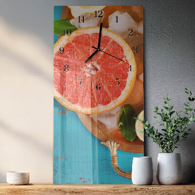 Vertikale Uhr Grapefruit
