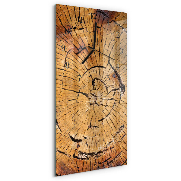 Vertikale Uhr Holzmaserungen