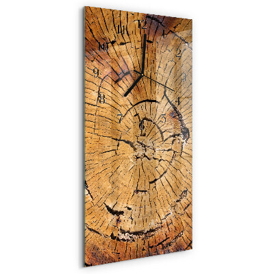 Vertikale Uhr Holzmaserungen