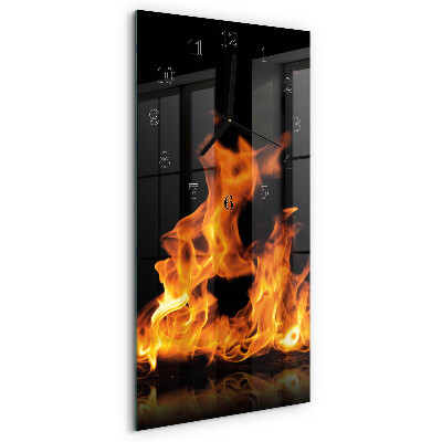 Vertikale Uhr Feuer