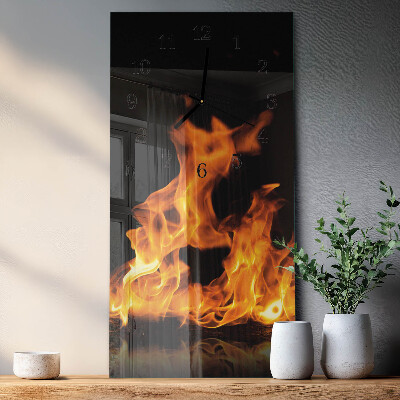 Vertikale Uhr Feuer