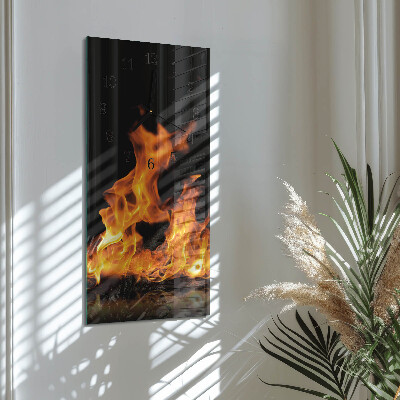 Vertikale Uhr Feuer