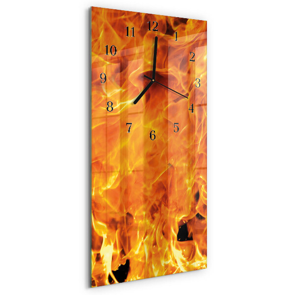 Vertikale Uhr Feuer