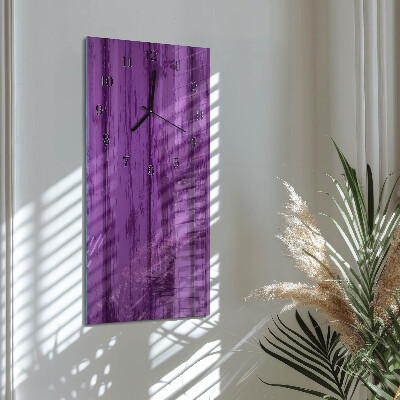 Vertikale Uhr Holz