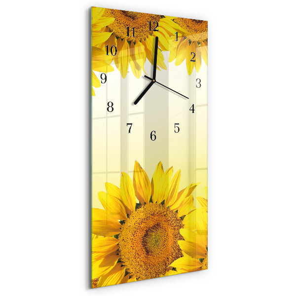 Vertikale Uhr Sonnenblume