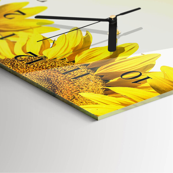 Vertikale Uhr Sonnenblume