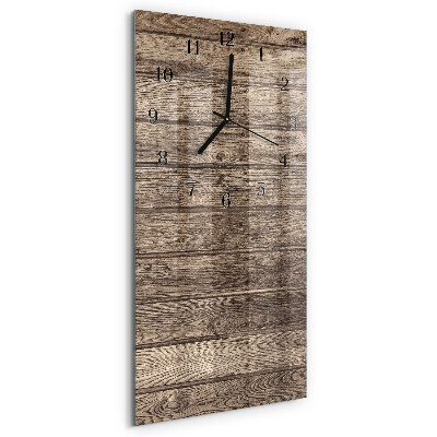 Vertikale Uhr Holz