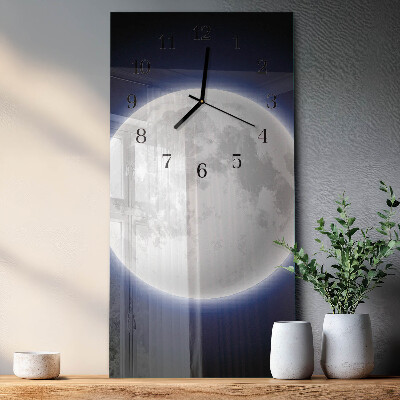 Vertikale Uhr Mond