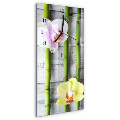 Vertikale Uhr Orchideenbambus
