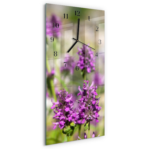 Vertikale Uhr Blumen