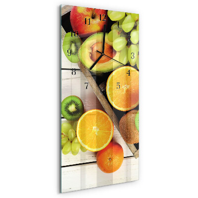 Vertikale Uhr Obst