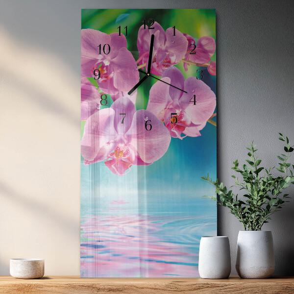 Vertikale Uhr Orchideen