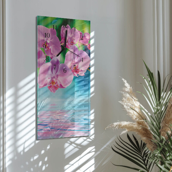 Vertikale Uhr Orchideen