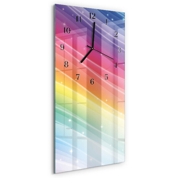 Vertikale Uhr Regenbogen