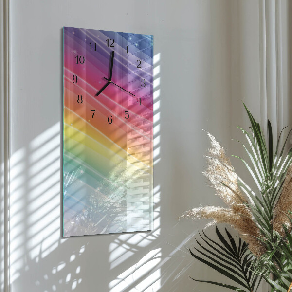 Vertikale Uhr Regenbogen