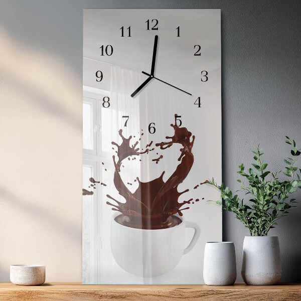 Vertikale Uhr Kaffee