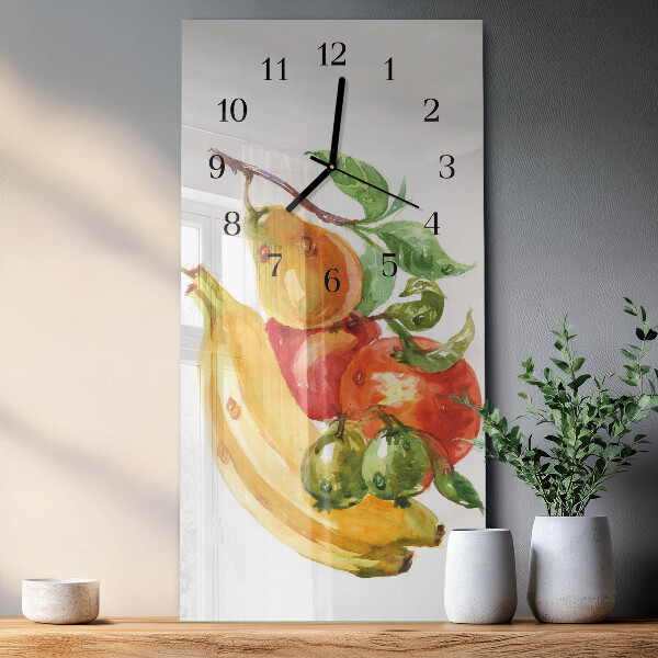 Vertikale Uhr Obst