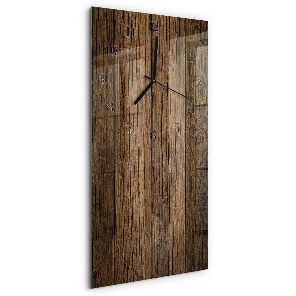 Vertikale Uhr Holz