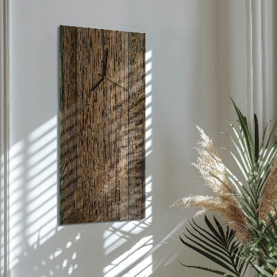 Vertikale Uhr Holz