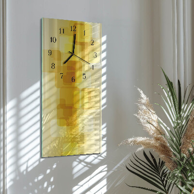 Vertikale Uhr Goldene Rechtecke