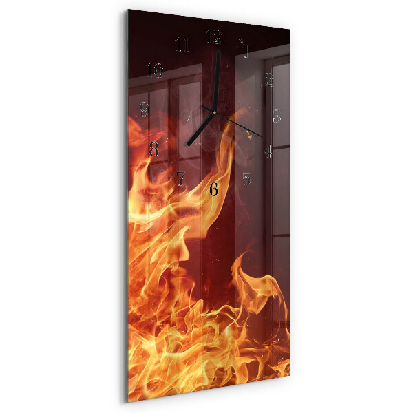 Vertikale Uhr Feuer