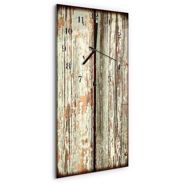 Vertikale Uhr Holzwand