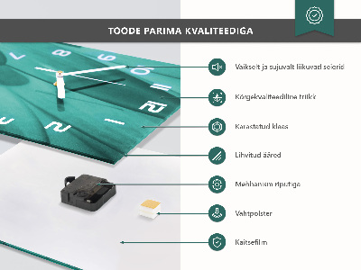 Vertikale Uhr Material