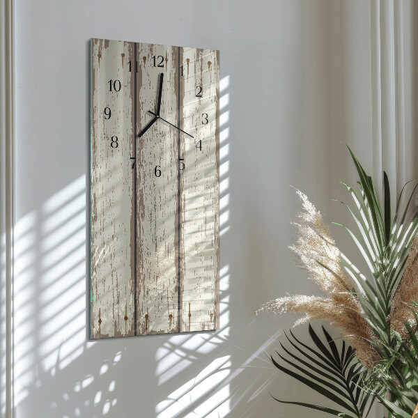 Vertikale Uhr Holzbretter