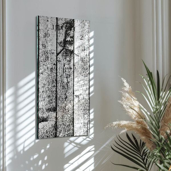 Vertikale Uhr Holz