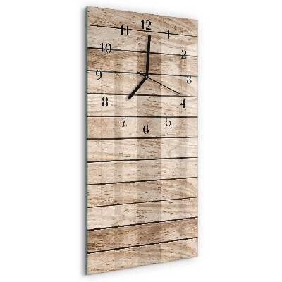 Vertikale Uhr Holz