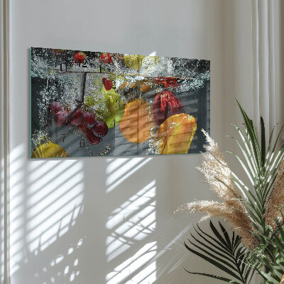 Horizontale Uhr Obst