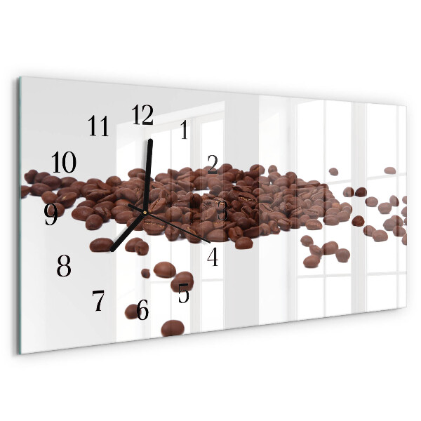 Horizontale Uhr Kaffeebohnen