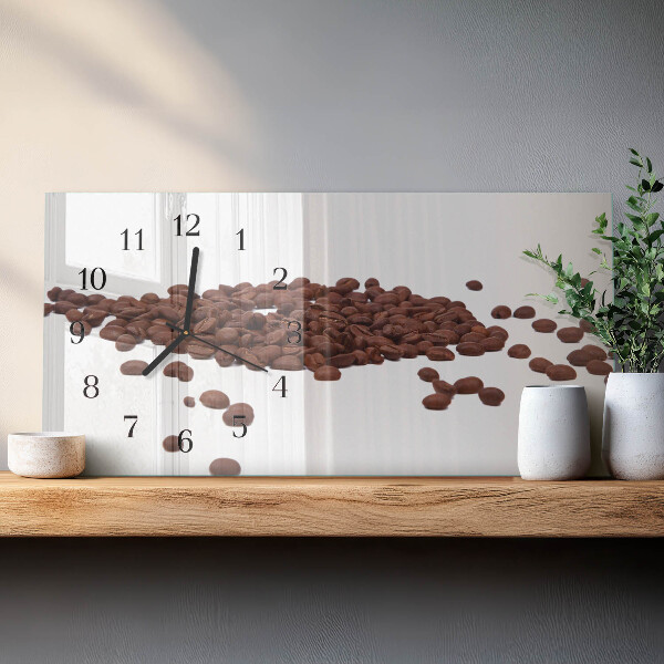 Horizontale Uhr Kaffeebohnen