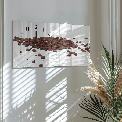 Horizontale Uhr Kaffeebohnen