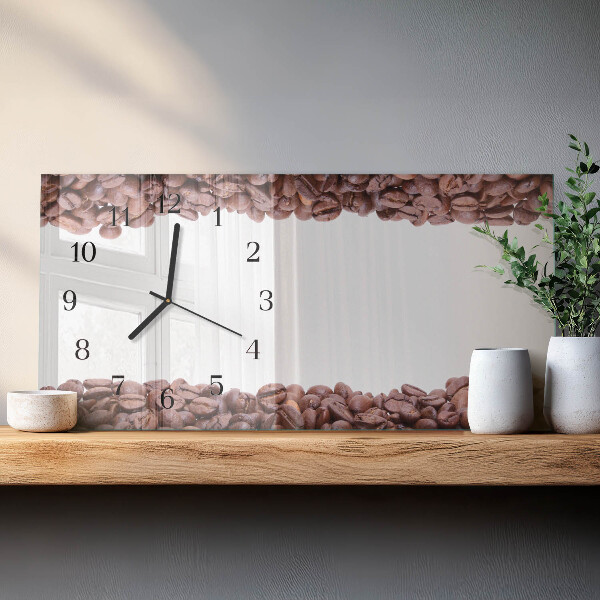 Horizontale Uhr Kaffeebohnen