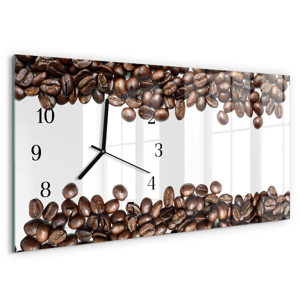 Horizontale Uhr Kaffeebohnen